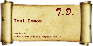 Tasi Damos névjegykártya